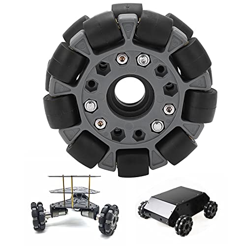 100mm Double Omni Wheel with Circular and Crossed Shaft Coupling