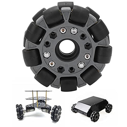 100mm Double Omni Wheel with Circular and Crossed Shaft Coupling
