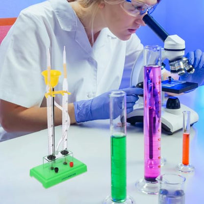 Water Electrolysis Experiment Device Electrolysis Unit for Demonstrating Water Oxygen Production Hydrogen Observation Teaching Instrument for Home School and Laboratory Use