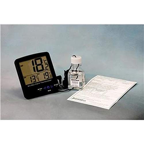 Thermco ACC895BLK Environmental Digital Triple Display Large Thermometer for Block Heater