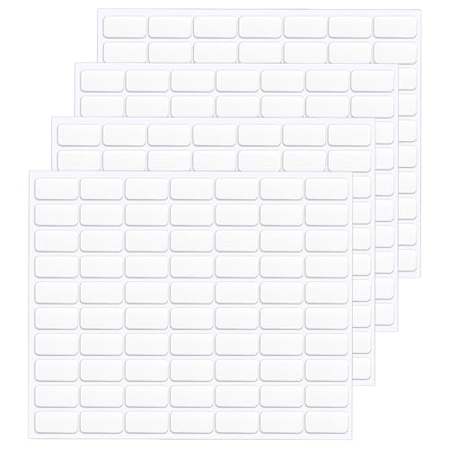 JANYUN 140 Pcs Mounting Putty, Double Sided Sticky Dots Poster Putty Clear - size: 20x10mm Square 140pcs