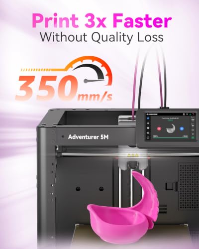 VOXELAB HS PLA+ Filament 1.75mm, High Speed PLA Plus 3D Printer Filament, 1kg (2.2lbs) for Most FDM 3D Printers, Enhanced Toughness & Smooth Printing, Superior Layer Adhesion(Magenta) - color: Hs Pla+magenta