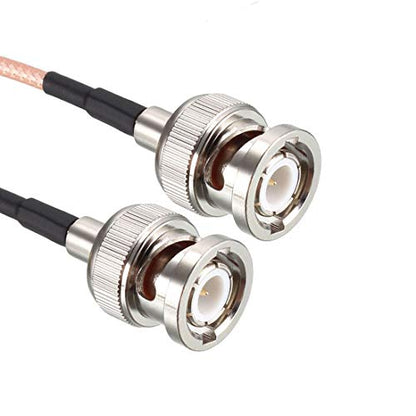 uxcell BNC Male to BNC Male Coax Cable RG316 RF Coaxial Cable 50 Ohm 1 Feet 2pcs for Video Signals,CCTV,DVR,Camera - size: 1 Feet