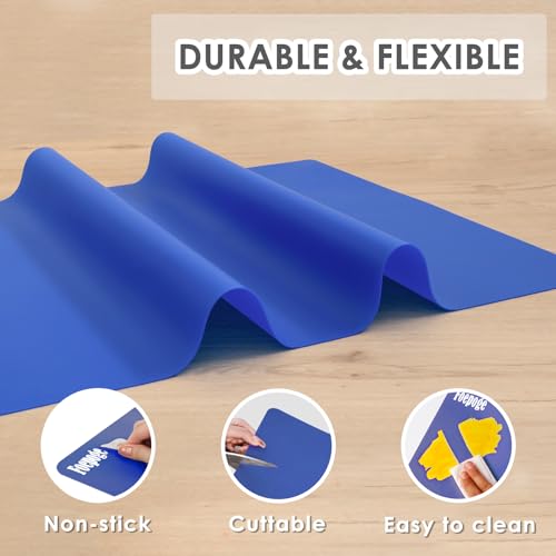 31.5" x 23.6" Extra Large Silicone Mat for Resin Casting, Crafts and Epoxy - color: Dark Blue