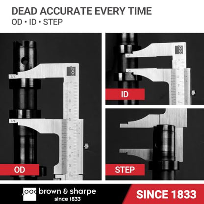 Brown&Sharpe 12 Inch Vernier Workshop Caliper 1/128 Inch Fine Adjustment