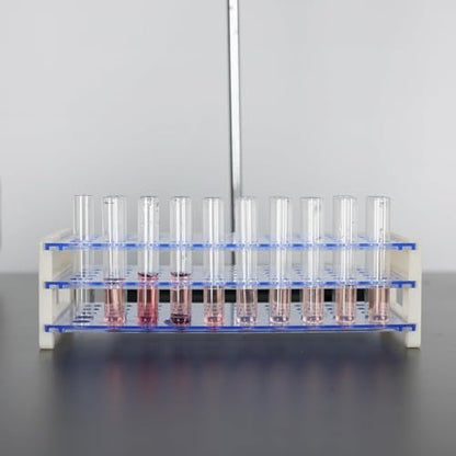 Labasics Test Tube Rack, 3-Tier Detachable Blue Plastic Test Tube Rack Tube Holder Stand Rack for Laboratory Scientific Experiments, 0.71 in 40-Place - size: 0.71 in