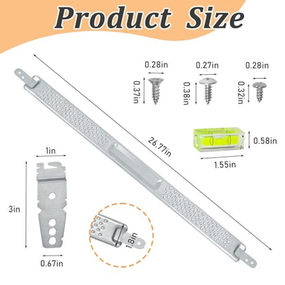 W10426979 24" Dishwasher Mounting Bracket Kit - Fits Granite & Quartz Countertops - Compatible with Whirlpool, KitchenAid,Maytag,Dishwasher Mounting Bracket,8269145,AP5607641,231179,AH3632890and More