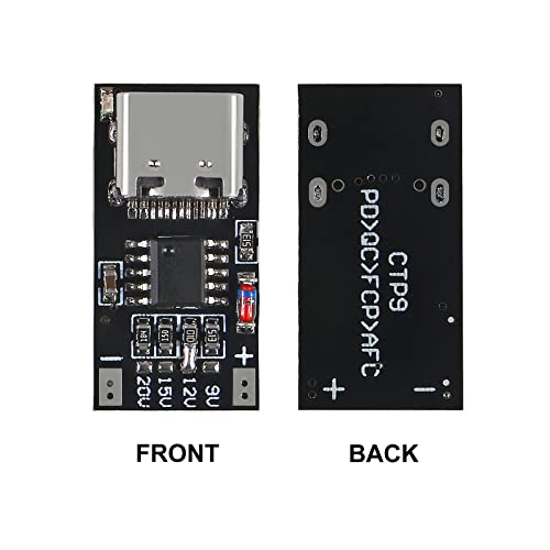 10PCS USB-C PD Trigger Board Module PD/QC Decoy Board Fast Charge USB Type-c to 12v High Speed Charger Power Delivery Boost Module - color: 10PCS