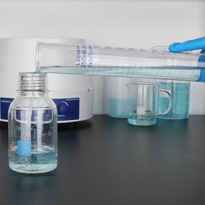 Labasics 4-Pack Borosilicate Glass 10 ml Heavy Wall Graduated Cylinder Measuring Cylinder - size: 10 ml