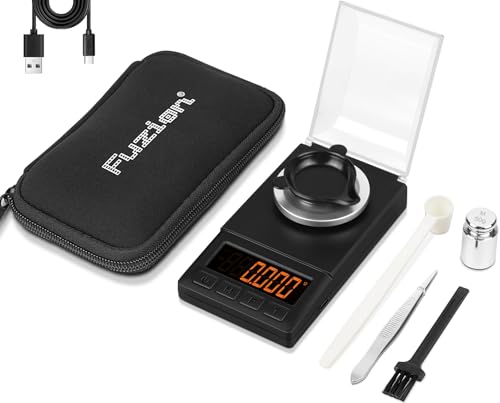 Fuzion Digital Milligram Scale 50g/0.001g, Mg Scale 9-in-1 Kit - color: Black