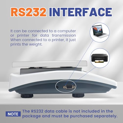 Industrial Counting Scale for Small Part (30kg, 66lb,1g), g/kg/lb,Coin Scale Built-in Battery,Digital Inventory Scale with Alarm Mode, RS-232 Interface for Printer Connectivity