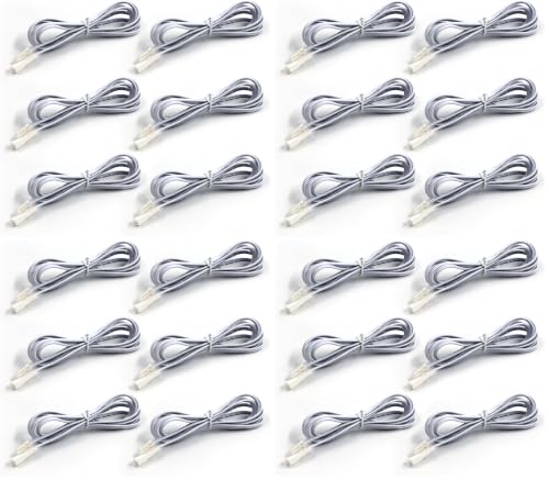 VST 6.56ft Flexible Extendable Cables with 12V JST Connector Male and Female 12V Puck Lights, Led Strip Light, 12V Driver (Pack of 4) - color: White, size: 12V (Pack of 4)