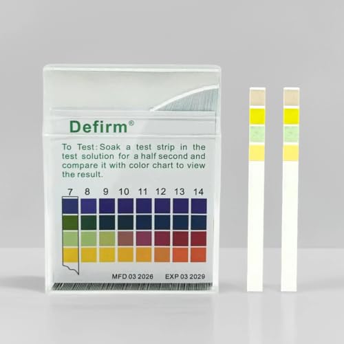 pH Test Strips Paper Universal, pH 1-14, Acid Alkaline Litmus Test Strips Paper, Home Usage Water Swimming Pool Cosmetic Scientific School Lab Student Study pH Test