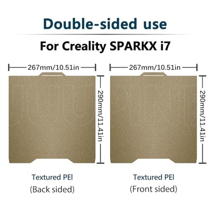 1PK SPARKX i7 Build Plate No Glue Stick Texture PEI Plate forCreality SPARKX i7 301x267 Build Plate Flexible Removable Spring Steel Plate,Easy Release Printed,Heatbed for Creality SPARKX i7 3D Printer