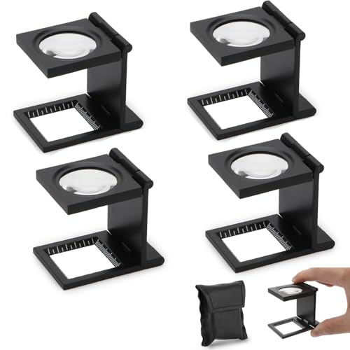 Rongon 10X 28MM Pocket Magnifier Small Folding Jewelers Loupe - size: 4