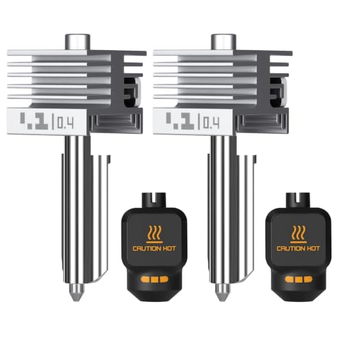 2PCS 0.4mm X2D/P2S/H2D/H2S/H2C/A1/A1 Mini/A2L Integrated Leak-Proof Hotend - color: 2PCS 0.4MM