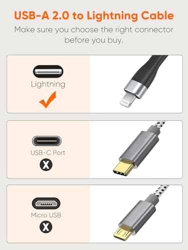 CableCreation iPhone Charging Cable, 15cm USB to Lightning Charging Cord - color: black