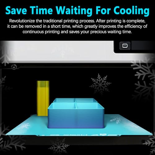 New Upgraded OMG Cool Plate for Snapmaker U1 3D Printer, 276x293mm Thicker Magnetic U1 Build Plate with Supertack Smooth Surface, Easy Release 3D Printer Hotbed for PLA PETG Printing - size: 276x293mm for U1
