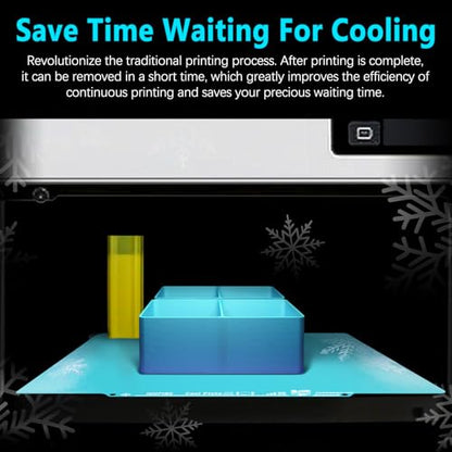 New Upgraded OMG Cool Plate for Snapmaker U1 3D Printer, 276x293mm Thicker Magnetic U1 Build Plate with Supertack Smooth Surface, Easy Release 3D Printer Hotbed for PLA PETG Printing - size: 276x293mm for U1