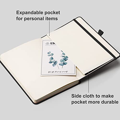 AHGXG Graph Paper Notebook, 384 Pages, 120GSM, A5 (5.7'' × 8.3'') - color: Blackblack, size: A5