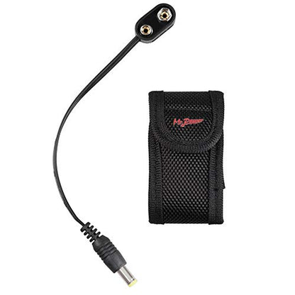 Mr.Power 9V Battery Clip Converter Power Cable Plug with Bag Straight Angle - size: Straight Angle, 1 Cable + 1 Battery Bag