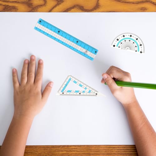 Compass Geometry Tool Geometry Set Drafting Drawing Compass and Protractor Set with Box Math Geometry Compass for Geometry Metal Compass Geometry Kit Drawing Tool for Measuring Drawings Study