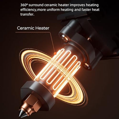 Creality Hi Hotend Ceramic Heating Block Kit, 3D Printer 300℃ High Temperature Resistance Heating Block Kit with Heat Sink and Quick Swap Nozzle for Hi Combo - style: Hi