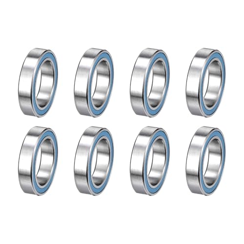 uxcell 8 Pcs 6701-2RS Micro Bearings, 12x18x4mm Chrome Steel, ABEC7 - size: 6701-2RS