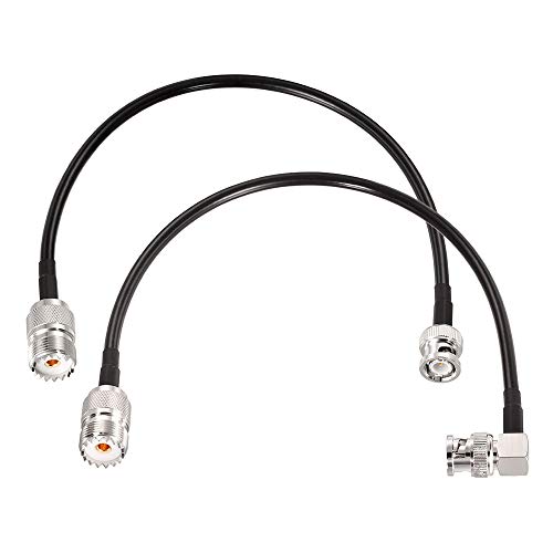 Superbat BNC Male to SO239 RG58 Cable 1ft UHF Female to BNC Adapter Jumper - size: 12inch, style: bnc to so239