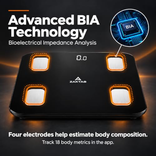 Scale for Body Weight, Accurate Weight Scale with LCD Display, Capacity upto 400 lbs, Smart BMI Scale, High Accuracy Digital Bathroom Scale, 18 Body Composition Analyzer Sync with Fitness App
