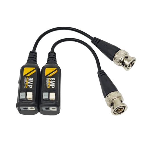 10 Pairs 8MP/4K HD BNC Video Balun Transceiver via UTP RJ45 Cable