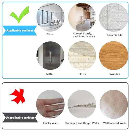 JUMUBOARD Self-Adhesive Magnetic Dry Erase Whiteboard Sticker, 24" x 12" - size: 24"W x 12"H