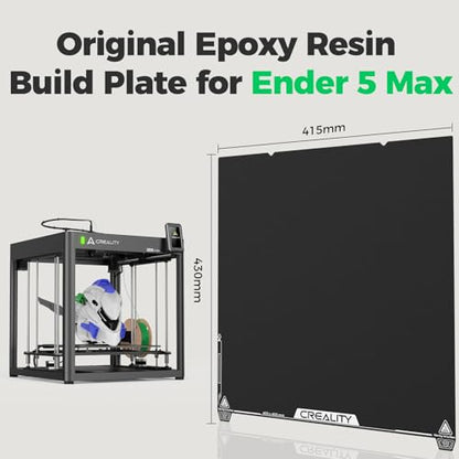 Creality Ender 5 Max Epoxy Resin Build Plate 415×430mm EP Coated Magnetic Steel Bed Plate for Creality Ender 5 Max 3D Printer - style: Ender 5 Max EP Plate