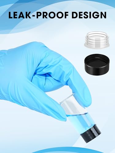 10ml Clear Small Glass Vials with Screw Caps for Essential Oil, 10 Pcs - size: 10ml-10pcs
