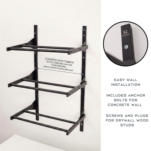 2-in-1 Filament Storage Rack, 3-Tier Wall Mount Spool Holder