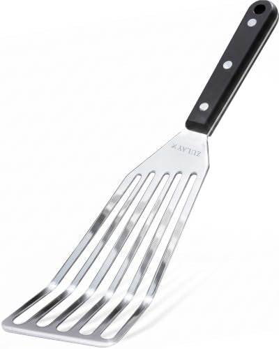 Zulay Kitchen Stainless Steel Fish Turner Spatula - size: Large