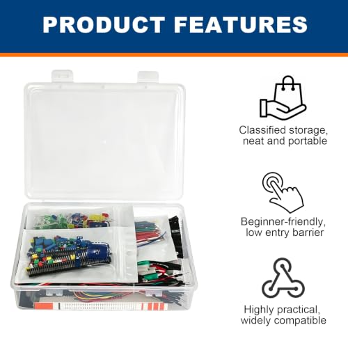 Electronic Component kit for Arduino Starter Kit Breadboard 830+400 PCB