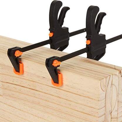 4 Inch Bar Clamps for Woodworking, 8 Pack Quick Grip Clamps Trigger Clamp One Handed Ratchet Clamp, Mini Small Bar Clamp for Craft
