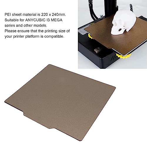 3D Printer Build Plate Spring Steel Bed Flexible Platform PEI 220x240mm Magnet Rubber Print Coating Magnetic Surface Flex Plate 240x220 i mega 240 x 220 pei 3D Print 220x240 Magnetic Build s i3