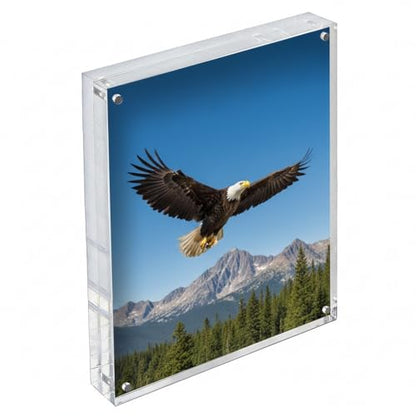 Azar Displays 104434 5-Inch by 7-Inch Vertical/Horizontal Block Frame - size: 5 in x 7 in Vertical/Horizontal