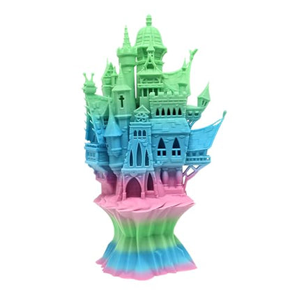 RepRapper Rainbow PLA Filament, Multicolor PLA 1.75 mm Filament, (+-0.03 mm), Fast Change 1 kg PLA Filament 1.75 mm, Multi-Color 3D Printing Materials for 3D Printer, Matte Rainbow - color: 8 Matte Rainbow-1kg