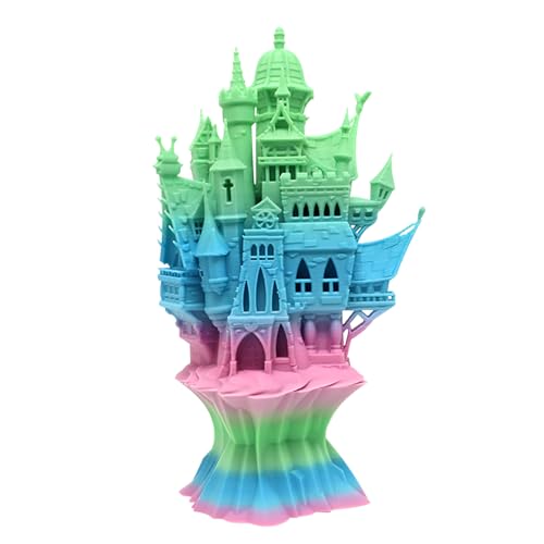 RepRapper Rainbow PLA Filament, Multicolor PLA 1.75 mm Filament, (+-0.03 mm), Fast Change 1 kg PLA Filament 1.75 mm, Multi-Color 3D Printing Materials for 3D Printer, Matte Rainbow - color: 8 Matte Rainbow-1kg