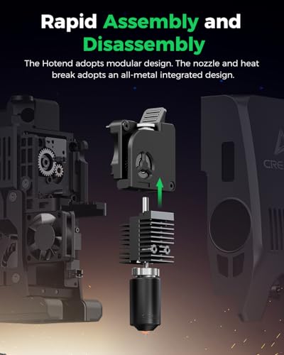 Creality Official K2 Pro Ceramic Heating Block Hotend Kit, Upgraded Larger Cavity, with Quick-swap Nozzle Kit, Supports 350°C High Temperature Extruder Hotend Kit for 3D Printers K2 Pro Combo - style: For K2 Pro