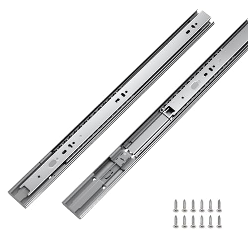 LONTAN 6 Pairs 24 Inch Soft Close Drawer Slides Heavy Duty 100lb Capacity - size: 24 Inch
