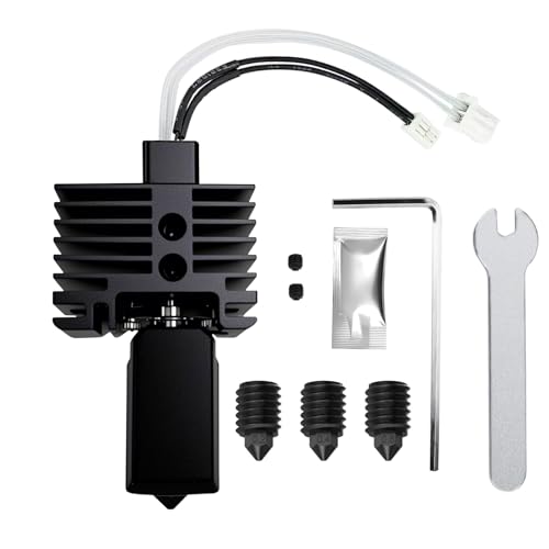 Hotend Complete Kit for Bambu Labs X1 X1C 3D Printer,Full Assembly Hot End Print with Thermistor,Ceramic Heater, 0.2/0.4/0.6mm Nozzle, Silicone Sock, Heating Block (Not for P1 Series) - size: X1/X1C Hotend (0.2/0.4/0.6mm)