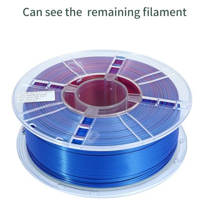 PLA 3D Printer Filament, Triple Color Silk PLA Filament, Dimensional Accuracy +/- 0.02 mm, 1 kg Spool(2.2lbs), 1.75 mm, Red Green Blue - color: 1kg Red Green Blue