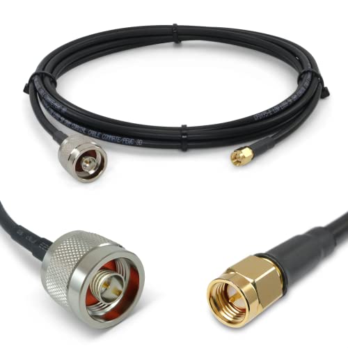 Proxicast 10 ft SMA Male to N Male Female 50 Ohm Low-Loss CFD195 Coax Cable - size: 10 ft, style: CFD195
