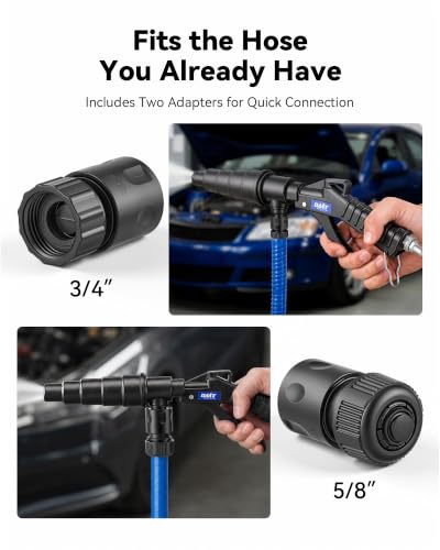 Orion Motor Tech Coolant Flush Gun Radiator Flush Kit for 0.75-1.57in Hoses