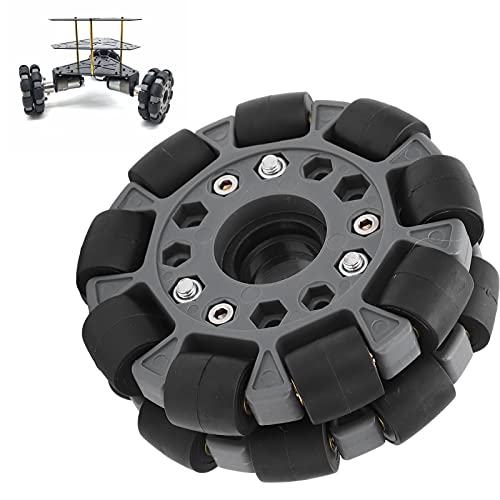 100mm Double Omni Wheel with Circular and Crossed Shaft Coupling