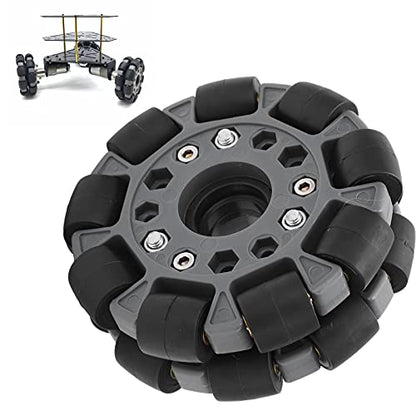 100mm Double Omni Wheel with Circular and Crossed Shaft Coupling